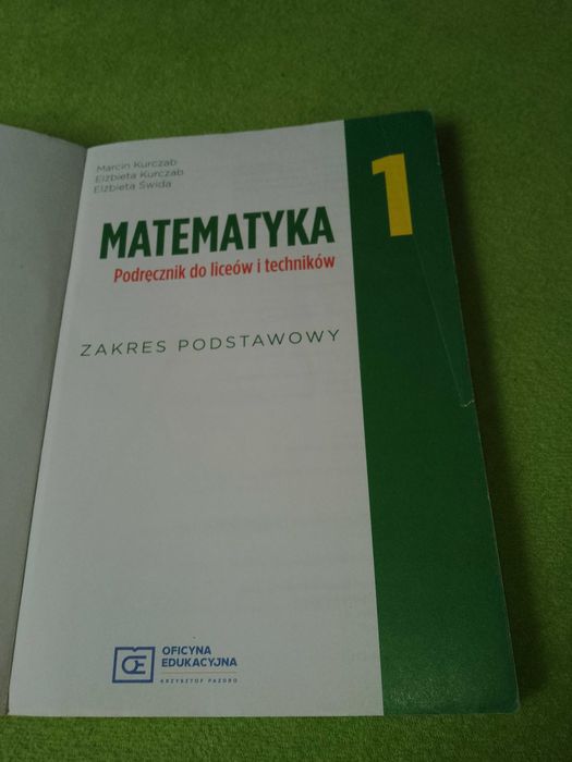 Matematyka 1 - PAZDRO - podręcznik - zakres podstawowy