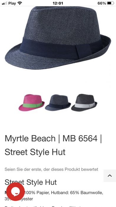 Kapelusz Myrtle Beach  uliczny Michel Jackson