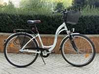 Rower miejski biały damski 28"