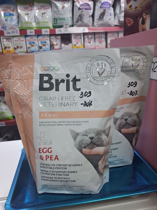 Brit veterinary diet renal 400 г для котів