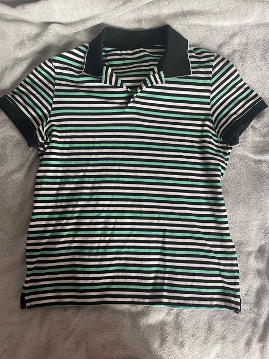футболка поло в полоску