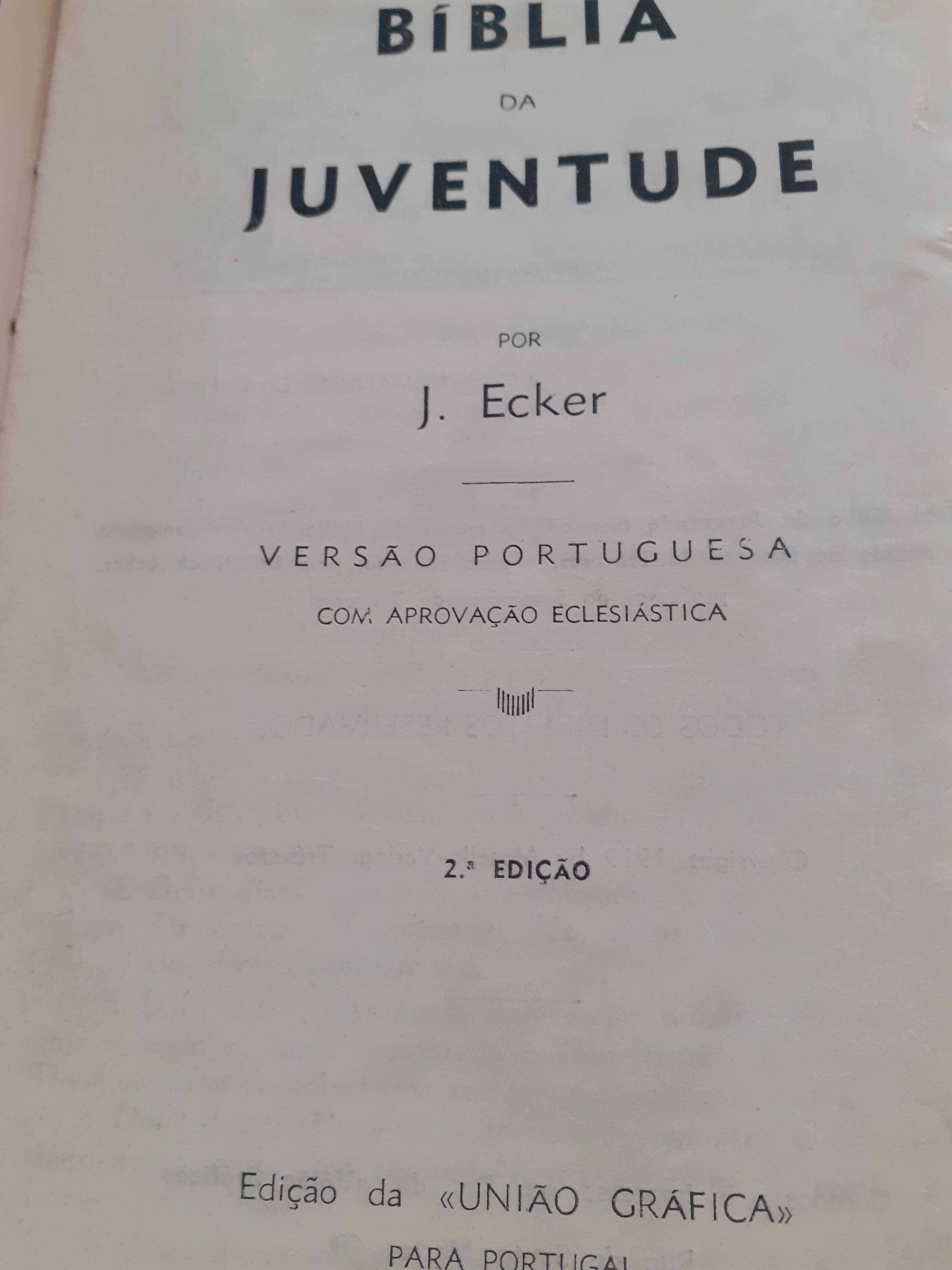 Livro "Bíblia da Juventude", de J. Ecker (1942)