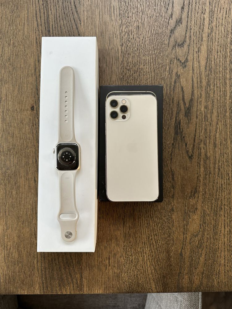 Iphone 12 pro 128 + Apple Watch 8 GOLD