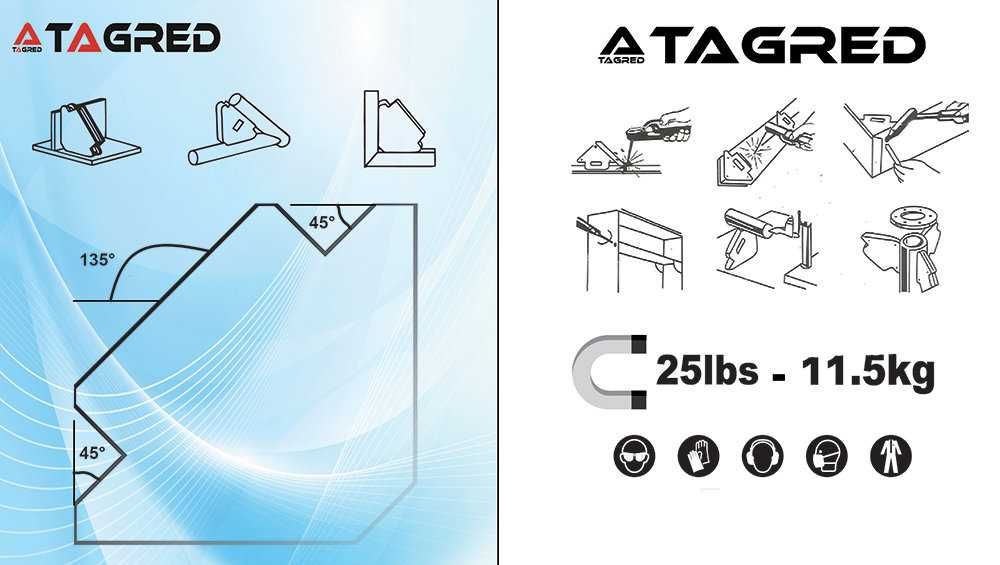 Kątownik magnetyczny udźwig do 11,5kg TA620