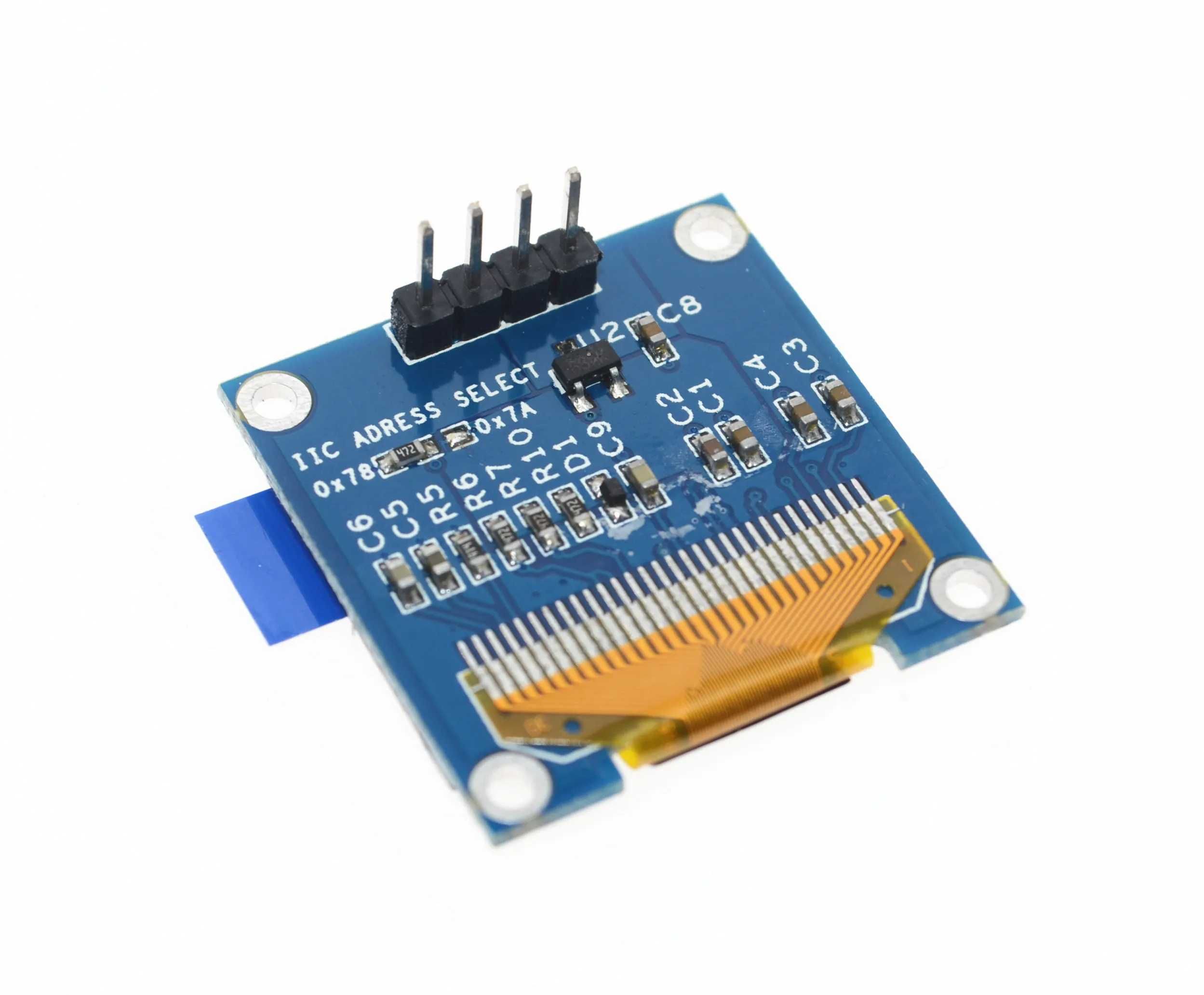 Arduino OLED дисплей 0.96" I2C 128x64 (Синій/Білий)