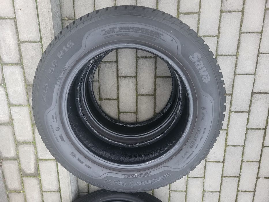 4x Opony Zimowe 215/60/16 Sava Eskimo HP2  Bieżnik 8mm