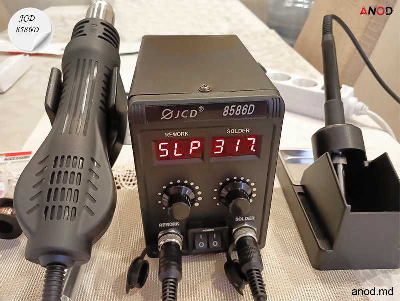 Паяльная станция JCD-8586D фен термофен термовоздушный паяльник 8586D