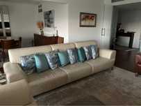 Sofa em pele genuina, Moviflor, 3 lugares