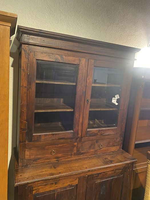 Kredens ciemny drewniany tekowy 100% lite drewno kolonialny FV DOWÓZ