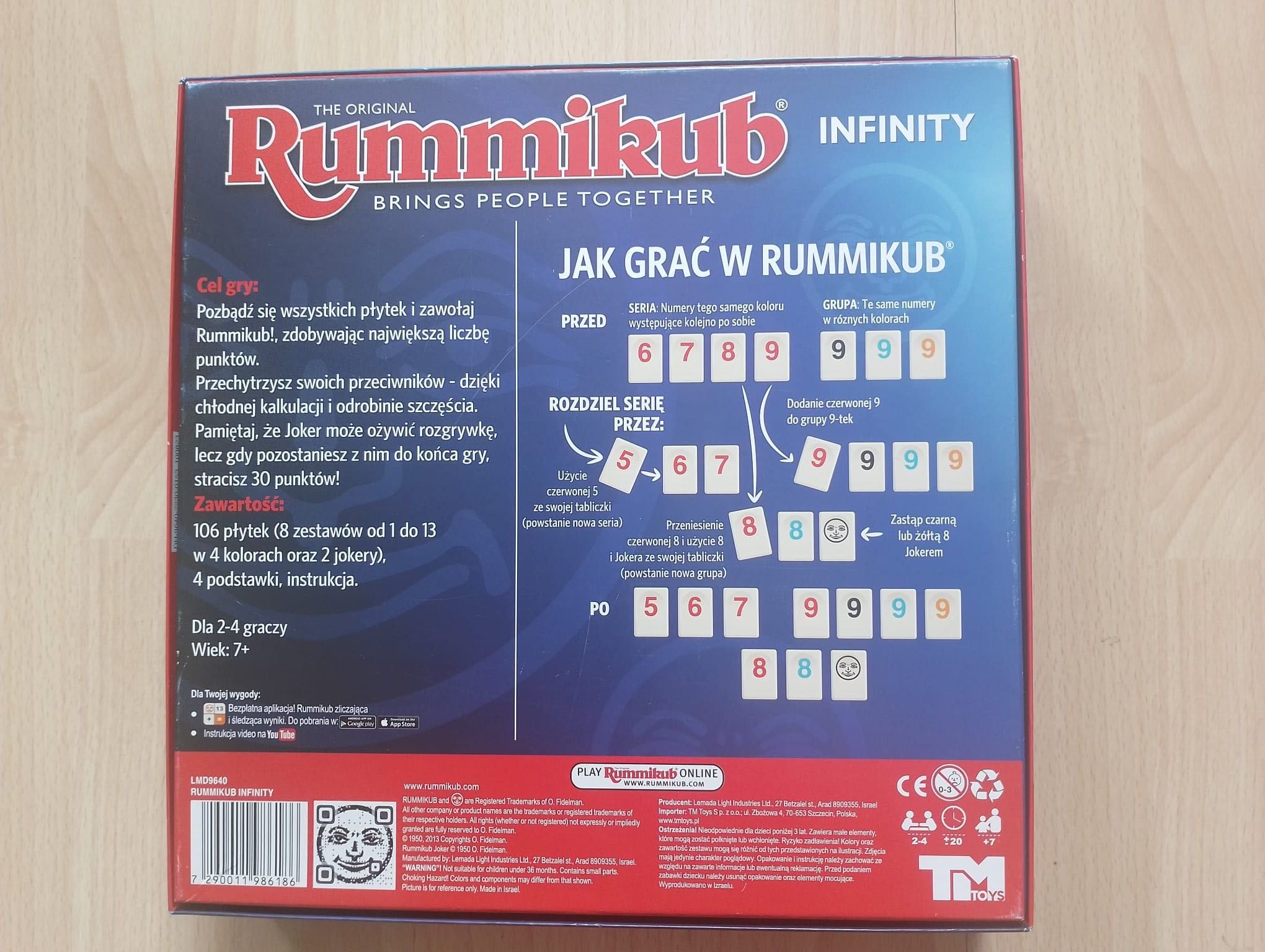 Rummikub infinity jak nowa