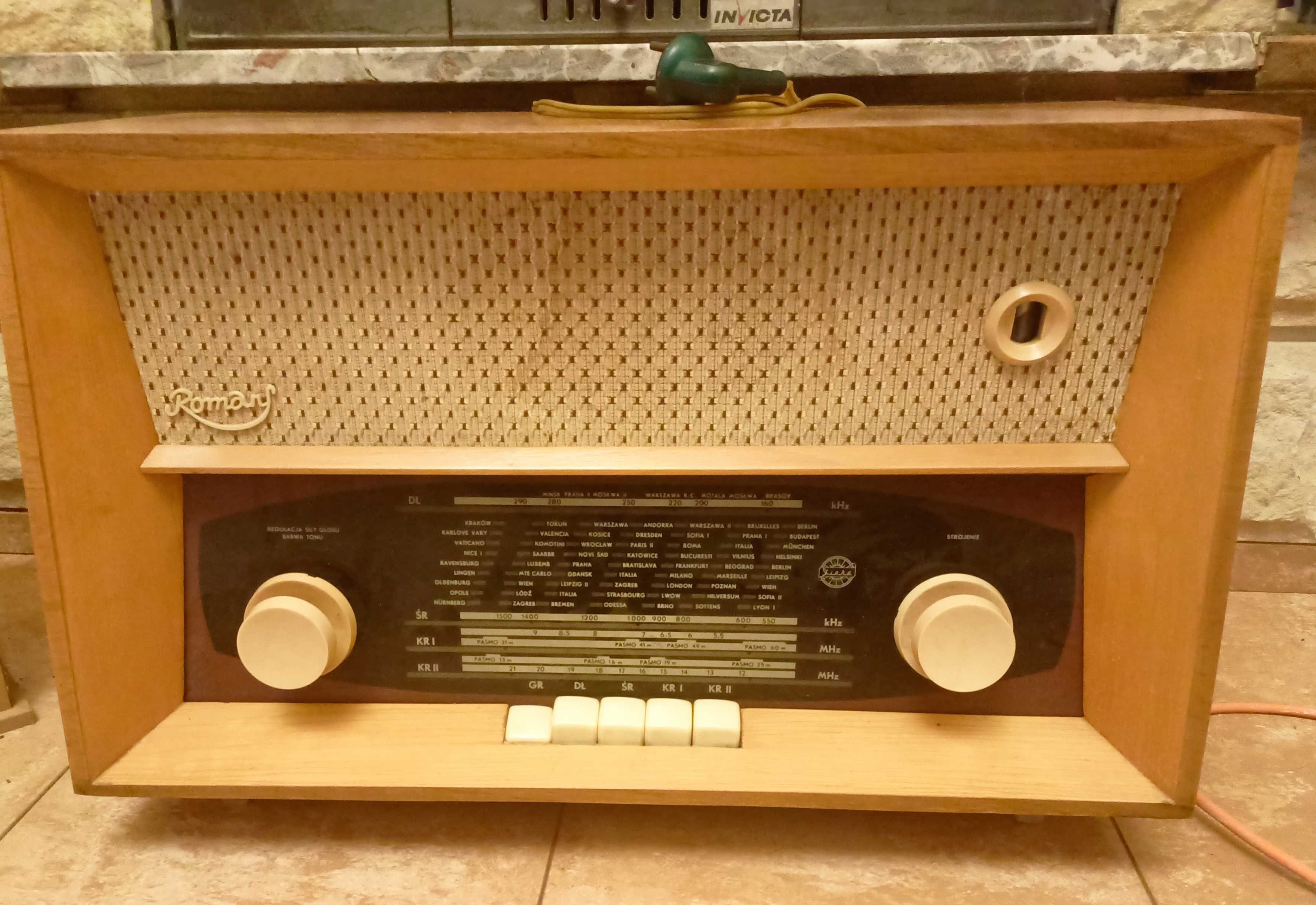 Polskie radio Romans sprawne vintage PRL