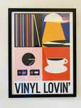 Plakat w stylu Bauhaus (vinyl lovin’ / winylowe lowe)