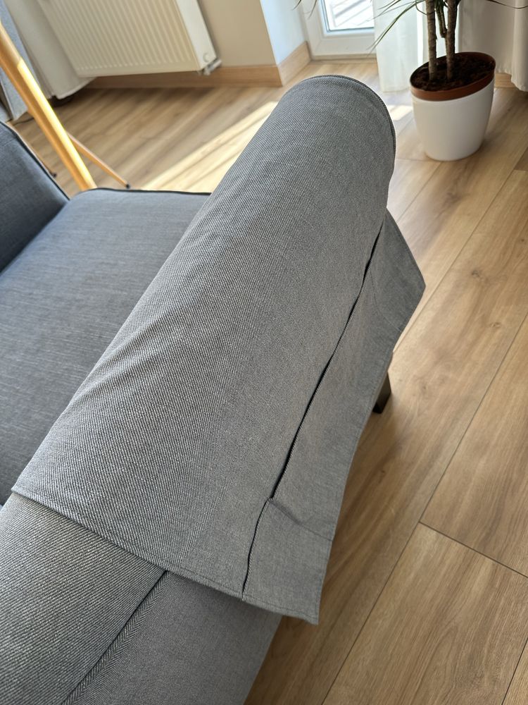 Fotel rozkladany rozsuwany ikea muren szary
