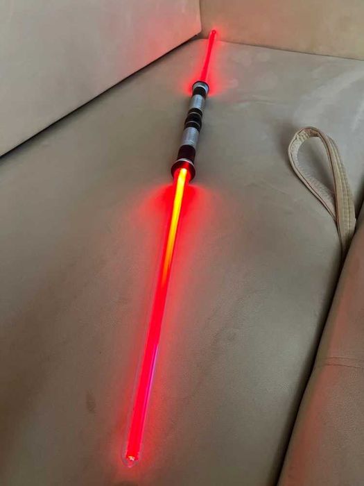 Световой меч ситха 132 см Двусторонний 12 изменяющихся цветов +звук