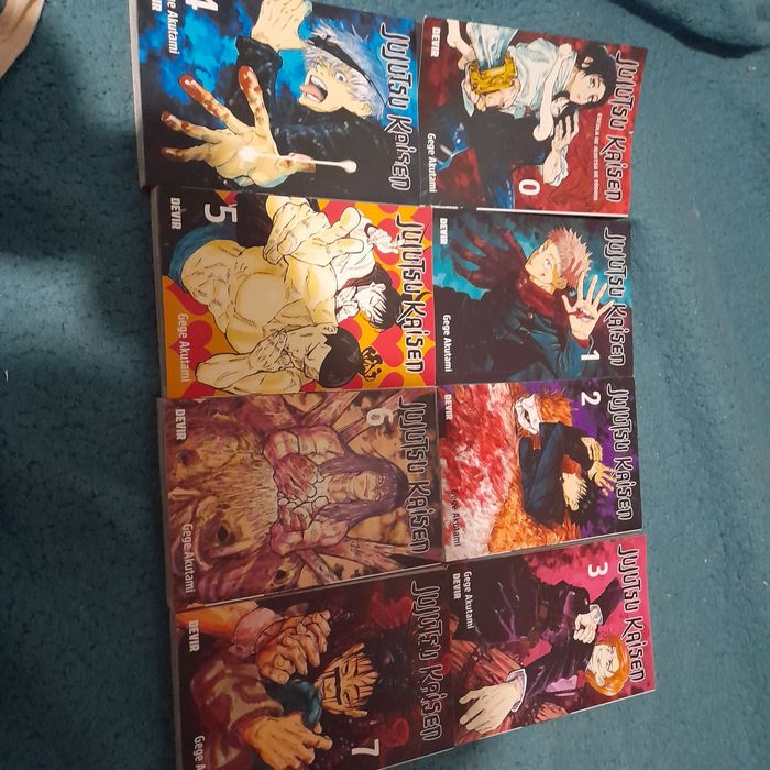 Conjunto de livros Jujutsu Kaisen do 0-7