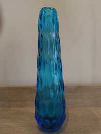 Piękny kobaltowy wazon PRL