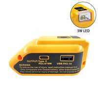 Адаптери usb ,перехідники Dewalt, Bosch, Milwaukee, Makita