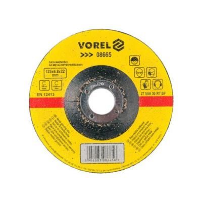 Tarcza do szlifowania metalu 125x6,8x22 Vorel