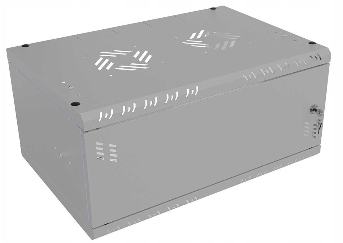 Szafa Serwerowa Wisząca RACK 19" 4U 350mm Metalowe Drzwi Stalflex