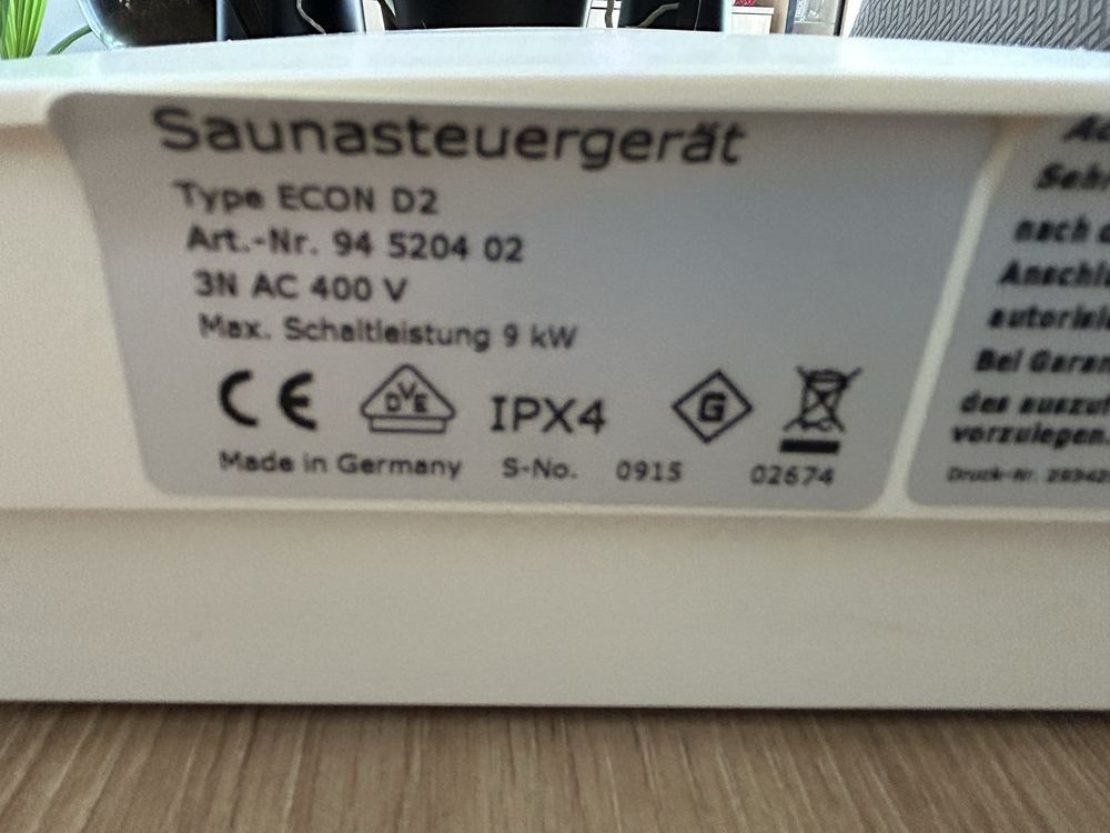 Sterownik do sauny termometr instrukcja