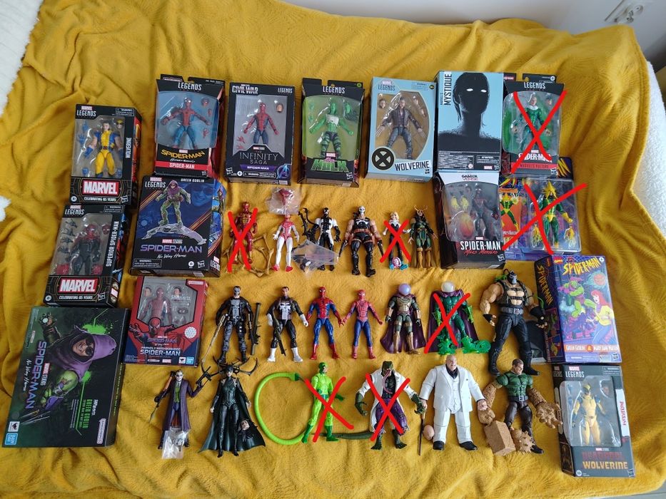 Marvel Legends SpiderMan Mcfarlane Figuarts Kingpin Mysterio Bane