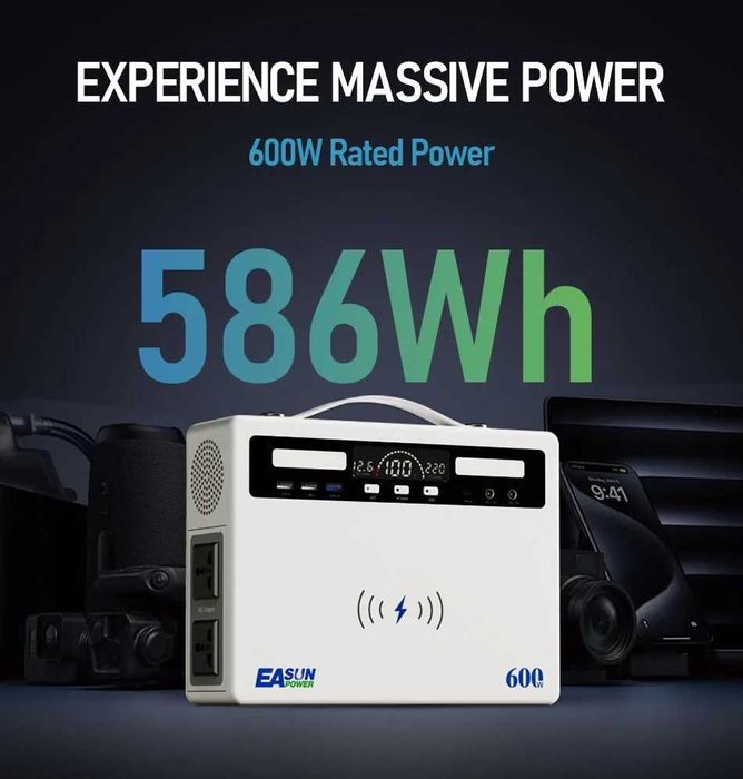 Портативна зарядна станція easun zl-600w