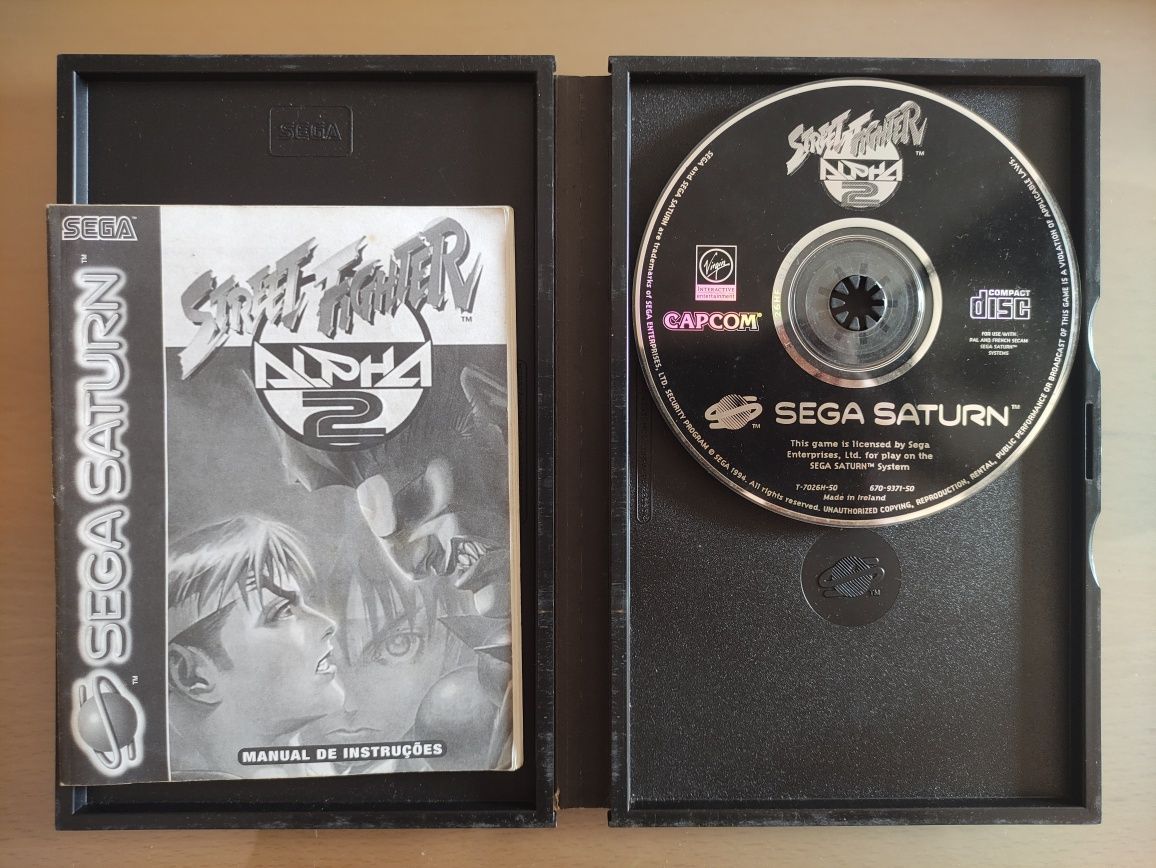 Jogo Sega Saturn Street Fighter Alpha 2. RARO.