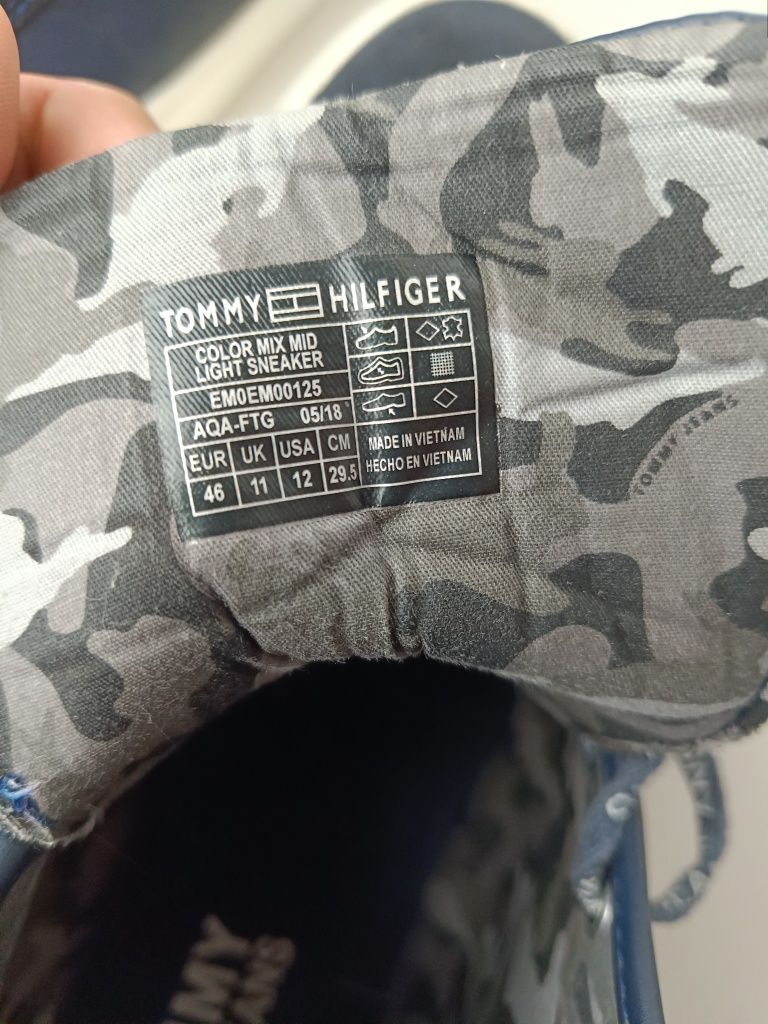 Tommy Hilfiger r.46 (29.5 cm) trampki męskie wysokie