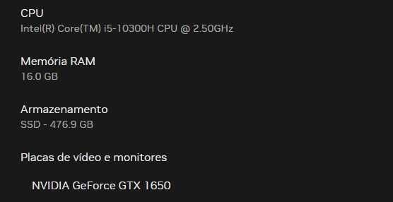 Portátio Gamer Acer Nitro AN515-55 | GeForce GTX 1650 | 16gb RAM