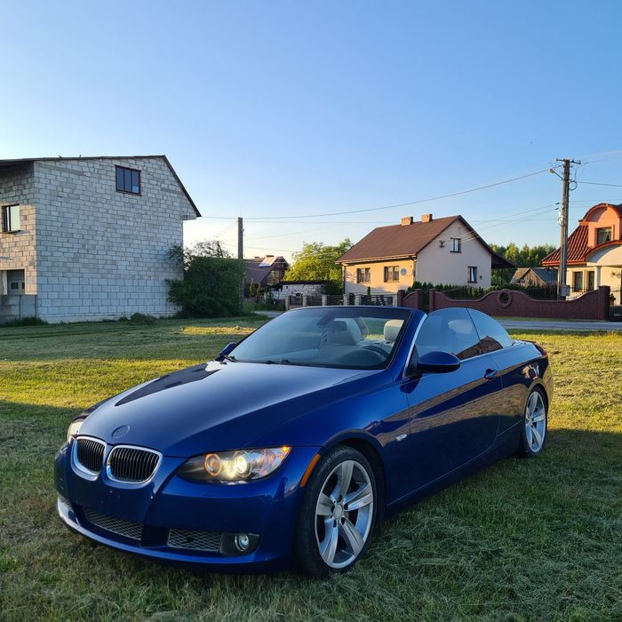 BMW e93 335i Cabrio 306km OPŁACONA czarna podsufitka