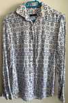 Camisa Florentino - azul/branco