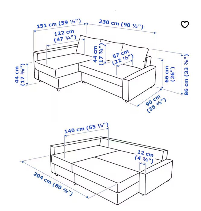 Sofa cama FRIHETEN IKEA cinzento