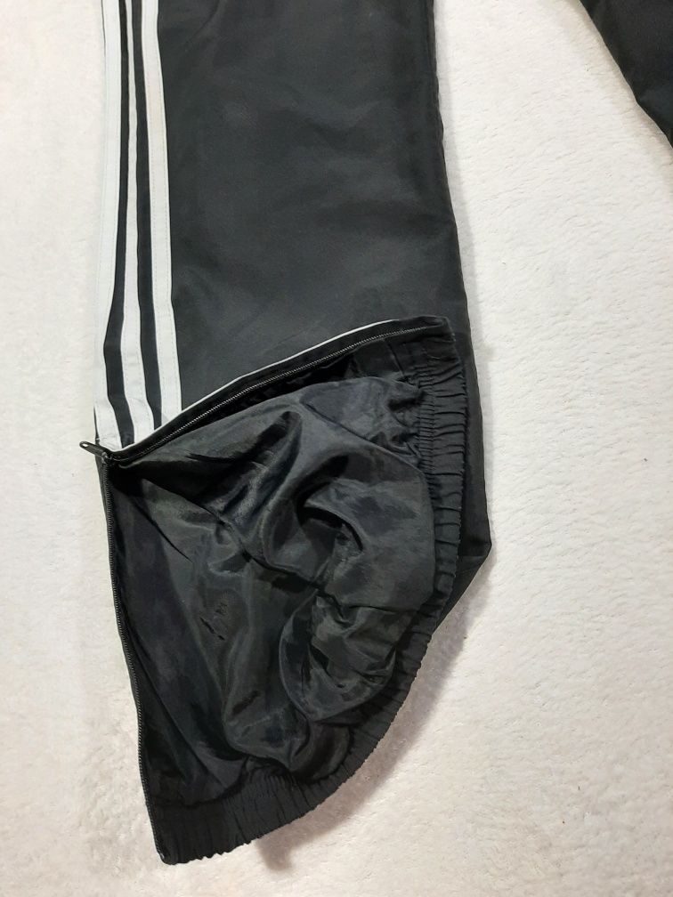 Spodnie Dresowe Męskie Adidas Rozpinane r. 11-12Y M Sweatpants Zipper
