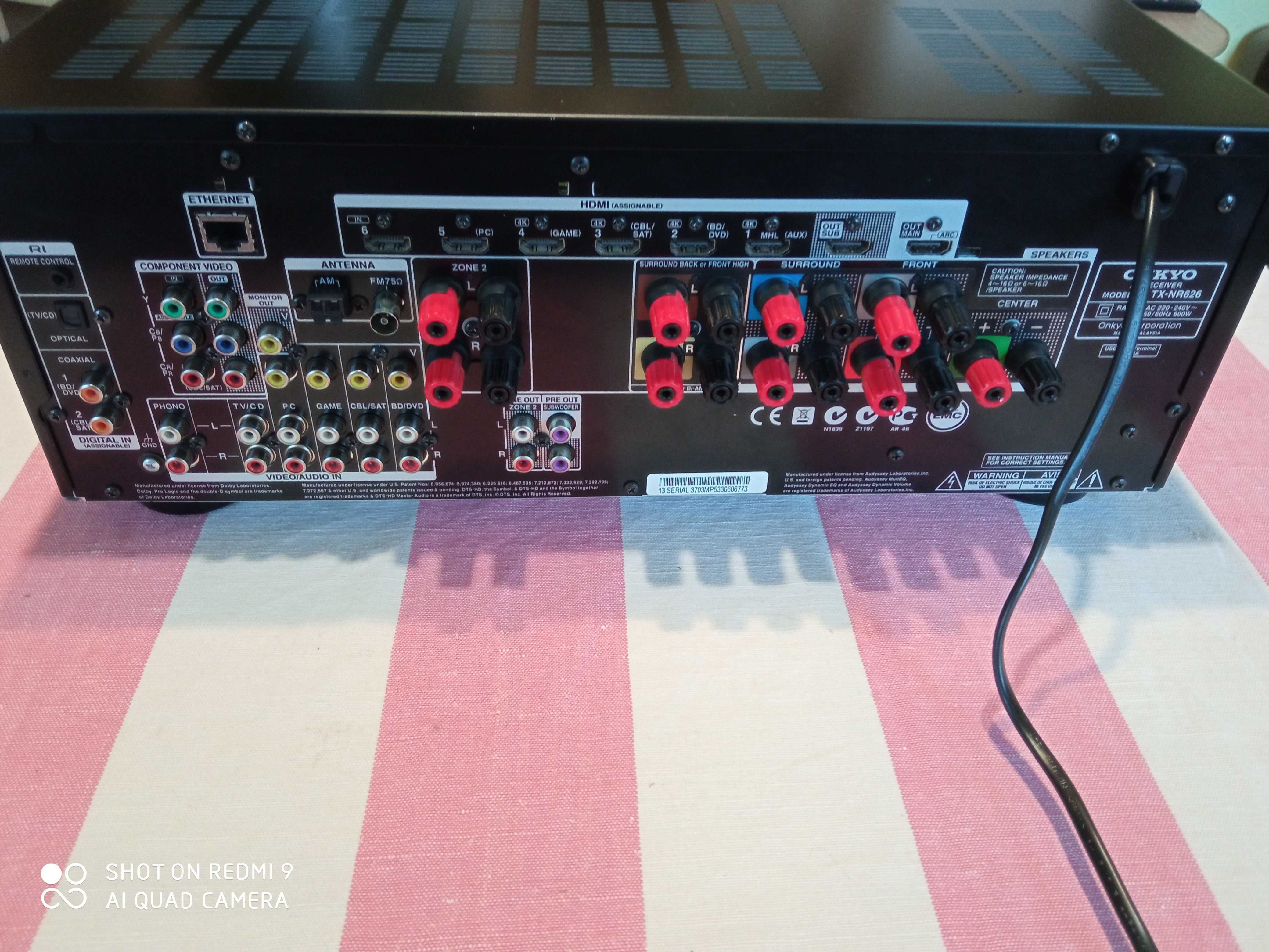 Onkyo TX-NR626 WiFi Bluetooth LAN