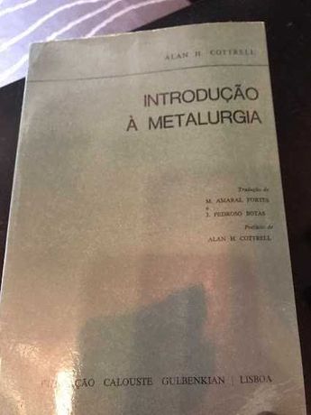 Introdução à Metalurgia de COTTRELL, Alan H.
