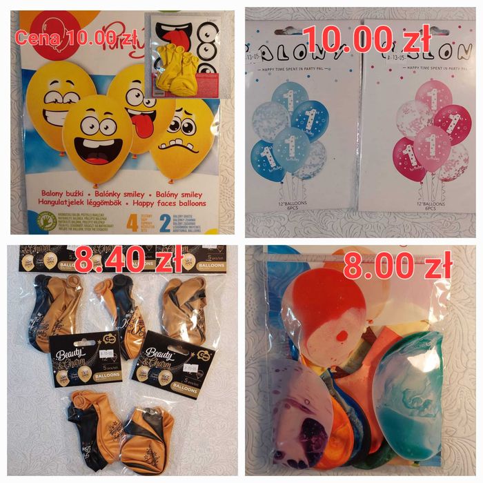 Balony foliowe/Balony lateksowe
