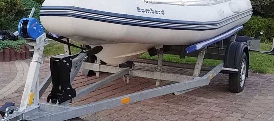 pod ponton riba lodke przyczepa lekka DMC 750 dalekosiezna podlodziowa