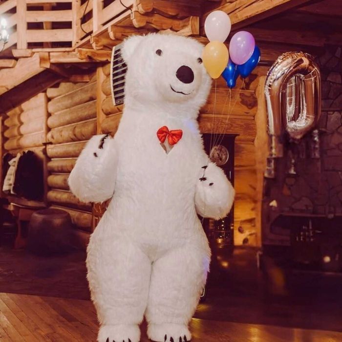 Biały Miś Tancerz Alvaro Jessica – Atrakcja na Wesele, Urodziny, Event