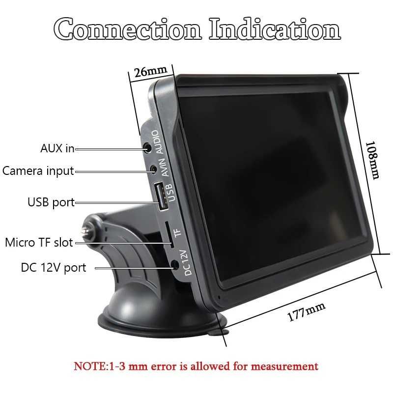 Odtwarzacz wideo MP3 kamera cofania radio transmiter CarPlay Android