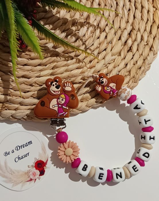 Prendedor de chupeta em silicone