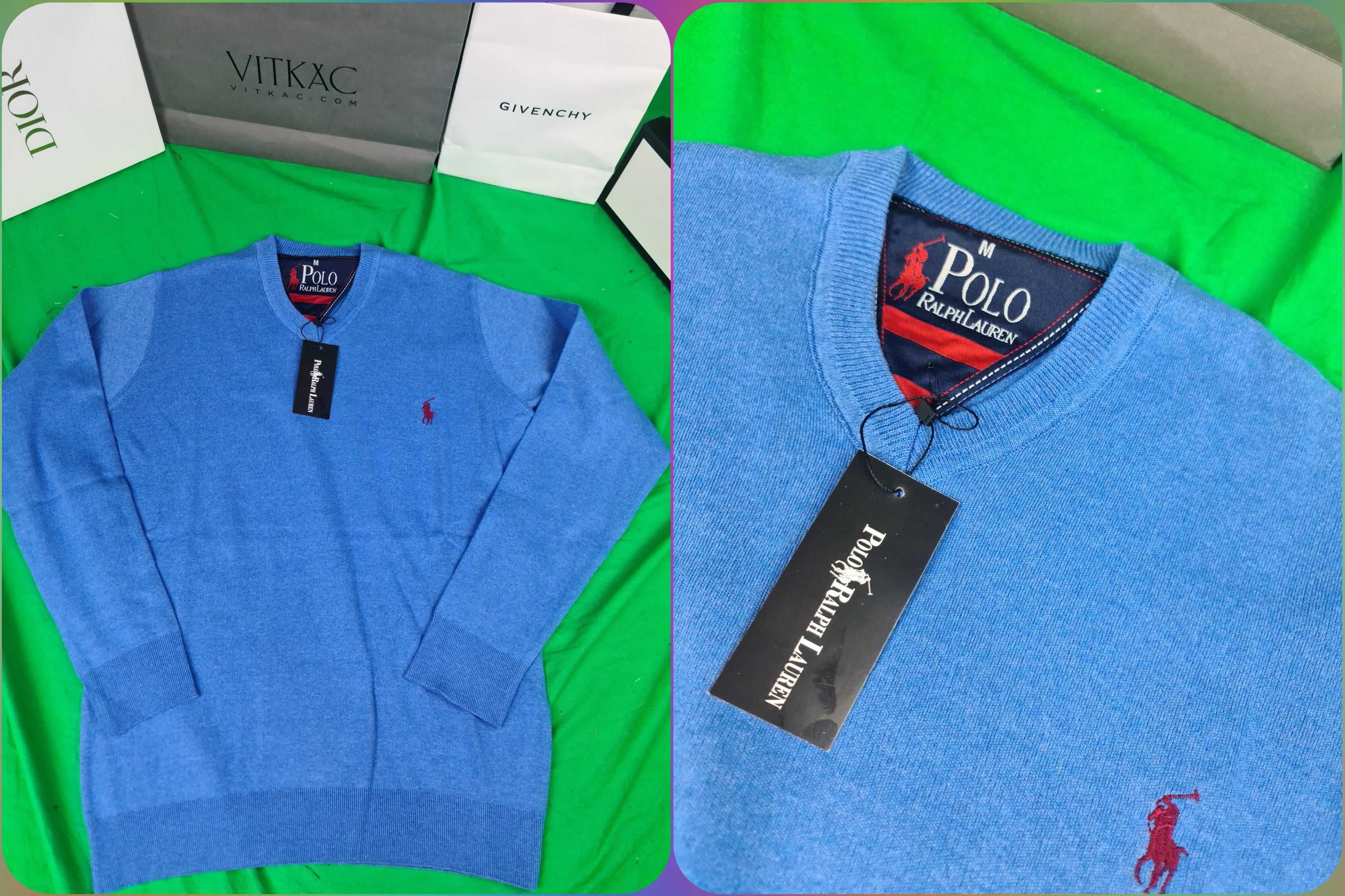 Sweter gładki męski Lacoste swetry nowe Ralph Lauren