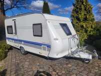 Hobby 460  mover, bagażniki na rowery, przyczepa, kempingowa