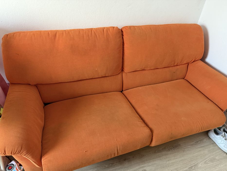 Sofa cama cor de laranja