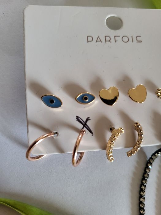 Zestaw kolczyków Parfois 6 par sztyft