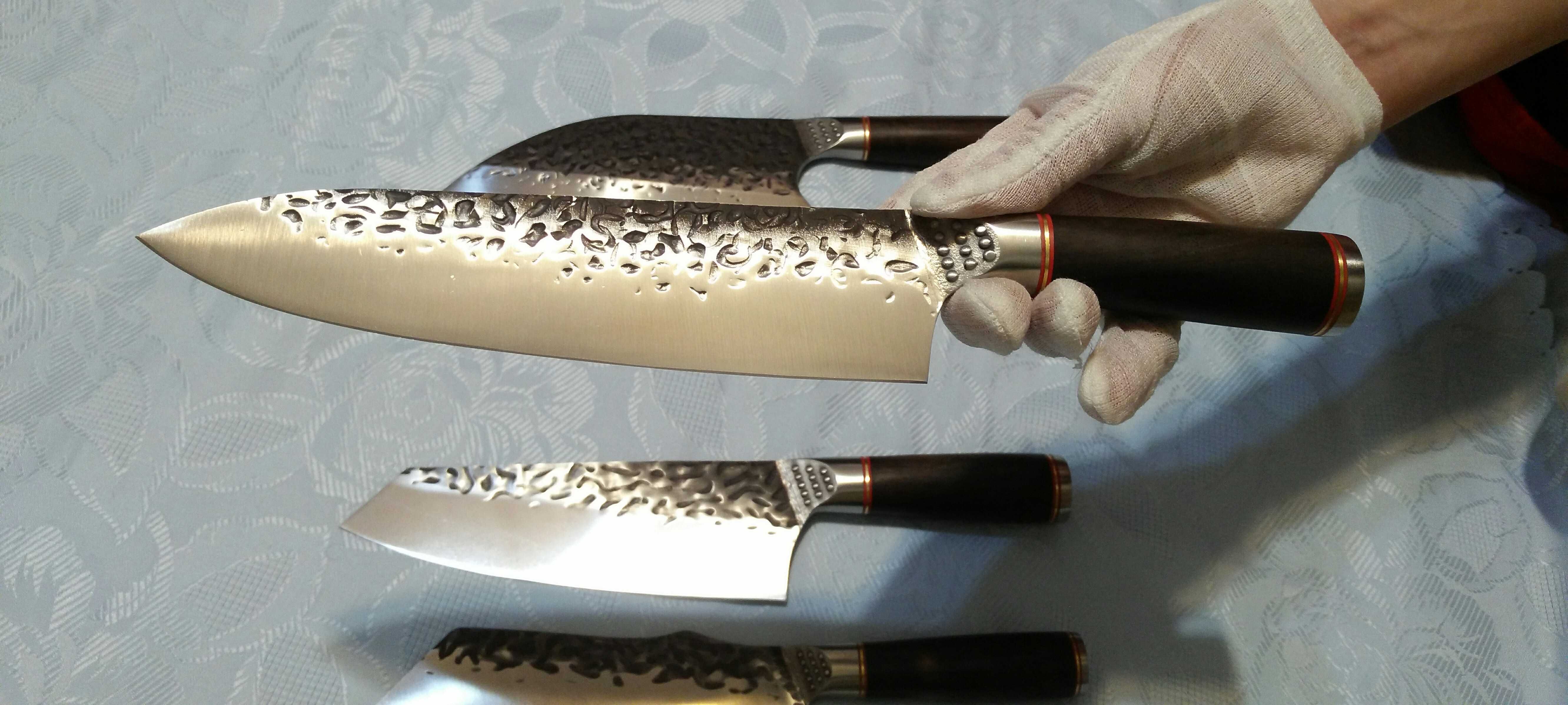 Японский кованый кухонный Шеф нож для мяса, рыбы, овощей (20 см)