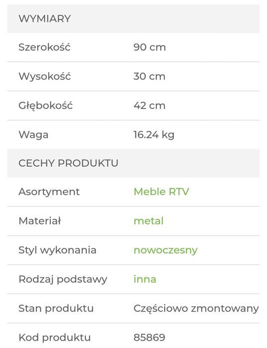 Szafka RTV LOUNGE M MOBIL - brązowy