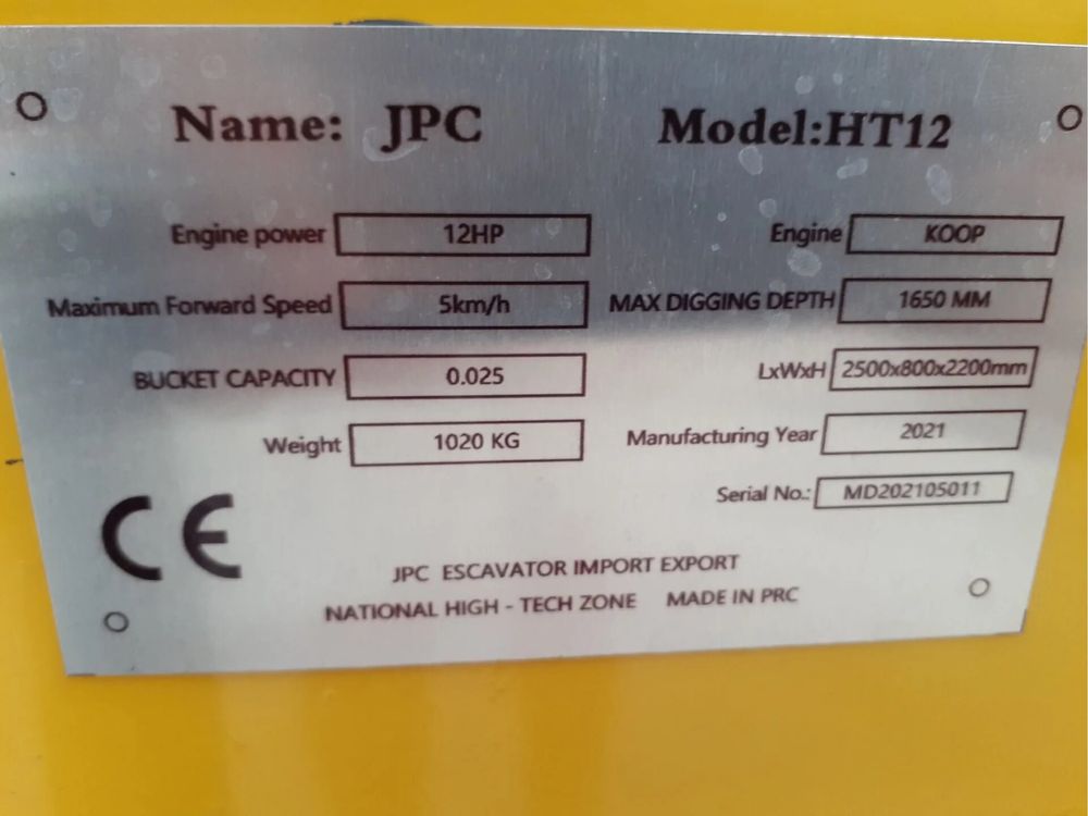 Mini Escavadora JPC