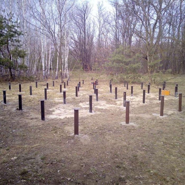 Винтовые сваи, геошуруп, винтовой фундамент, монтаж, гвинтові палі,