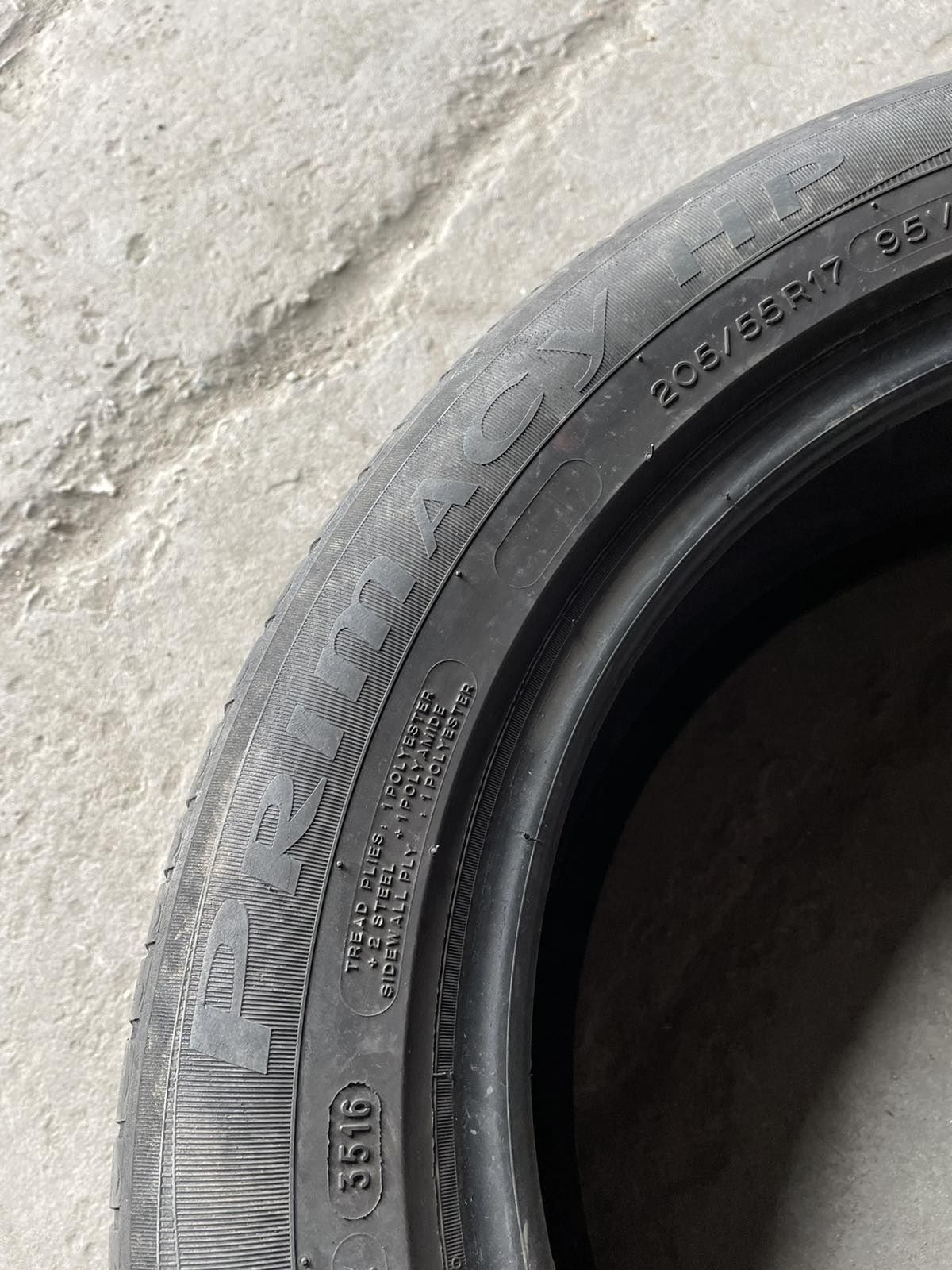 205.55.17 Michelin 4шт лето БУ склад шины резина из Европы 55 R17