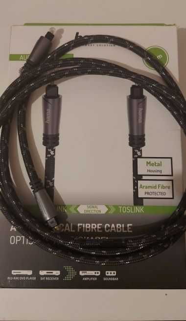 Kabel HAMA Optyczny Toslink Premium 1,5m